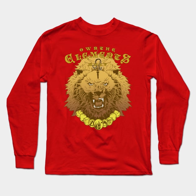 OTE Golden Leo Long Sleeve T-Shirt by OwnTheElementsClothing